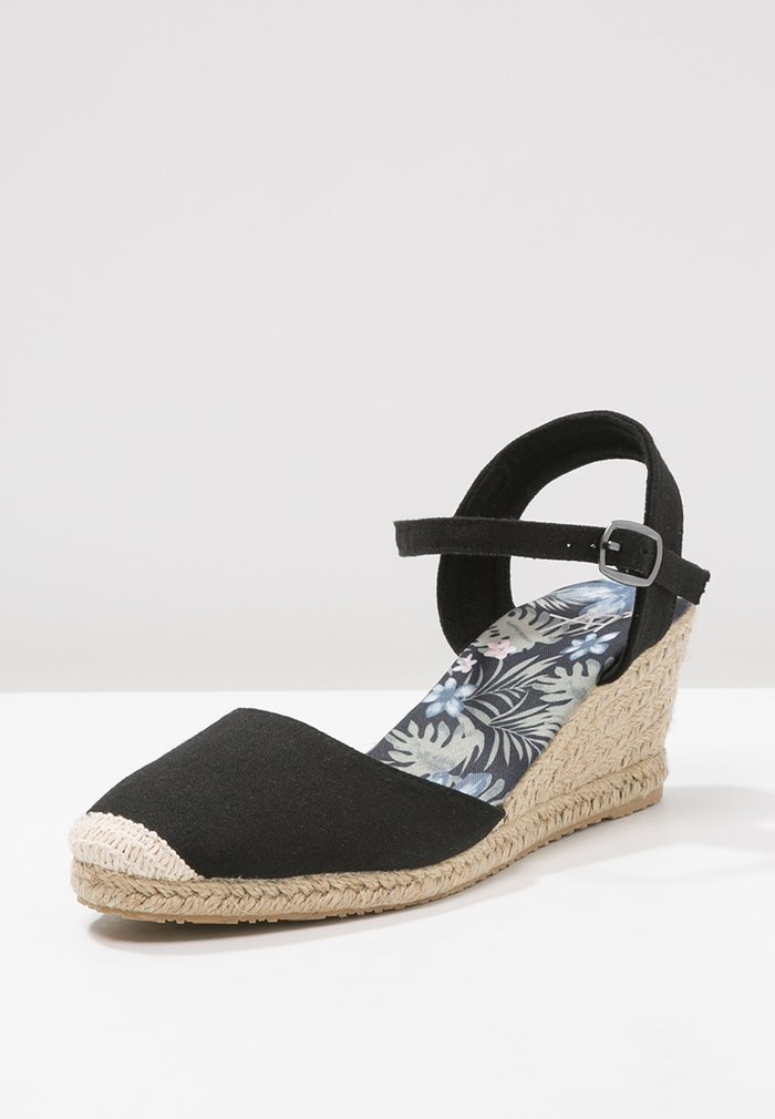 Sandales Anna Field Espadrillas Wedge Boucle Noir Femme | HMP-8238836